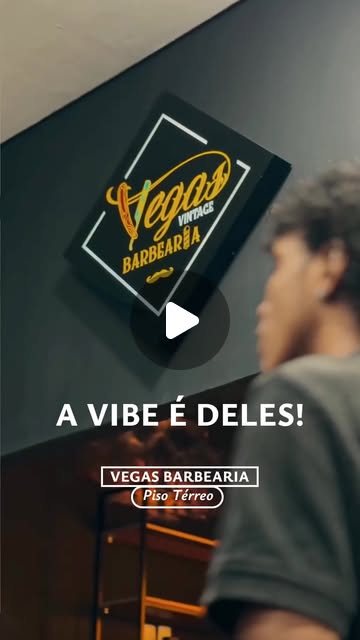 Fachada da Vegas Barbearia no piso térreo do Buriti Shopping, em Rio Verde